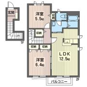シャーメゾンやまとの間取り画像