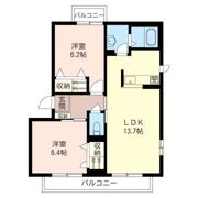 ヴィラ・イーストBの間取り画像