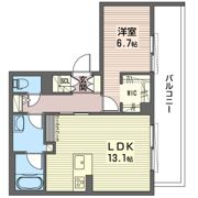 STRAW HAT Aの間取り画像