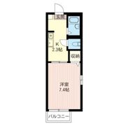 シャーメゾン睦Bの間取り画像