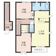 カリュオン・ハピネスAの間取り画像