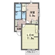 レザムルーズBの間取り画像