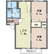 サニーコートダイドーDの間取り画像