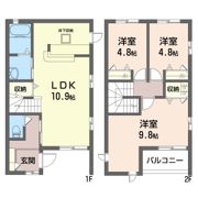 パルモガーデン Dの間取り画像