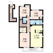 シャルマン大芝Cの間取り画像