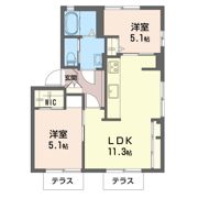 グリーンウェイヴの間取り画像