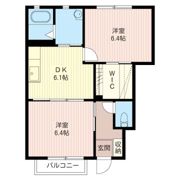 ブランシェK＆M Aの間取り画像