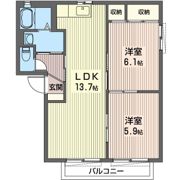 エスポワール Bの間取り画像