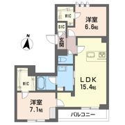 セゾン ヴェルテの間取り画像