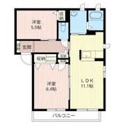 パストラーレAの間取り画像