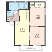 ロードハイツ II Aの間取り画像