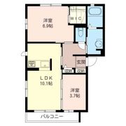 パールタウン柏の葉Dの間取り画像