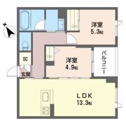 ティエンポ フェリズ Iの間取り画像