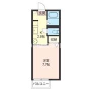 シャルム上水戸Bの間取り画像