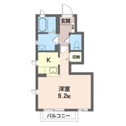 ヴェルドミール Bの間取り画像