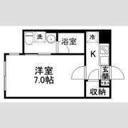 スタジオフラット八幡の間取り画像