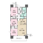 ザ・パークハウスさいたま新都心の間取り画像