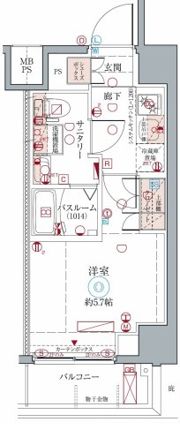 クレヴィスタ横浜の間取り画像