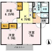 メゾン・ロゼール Bの間取り画像