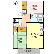 エステート西中 A棟の間取り画像