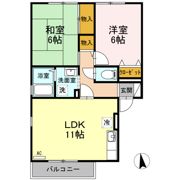 ボナール櫛ケ浜 A棟の間取り画像