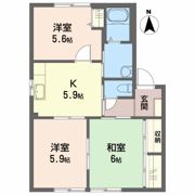 ハイツ岩郷 B棟の間取り画像