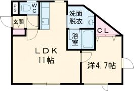 リヴェール富岡の間取り画像