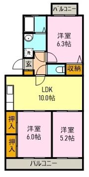 ストロベリーコーポの間取り画像