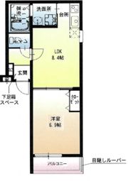 フジパレス兵庫須佐野Ⅰ番館の間取り画像