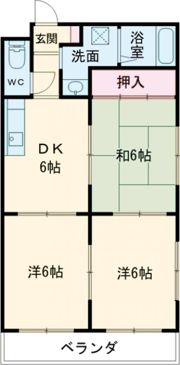 ラブリー三笠A棟の間取り画像