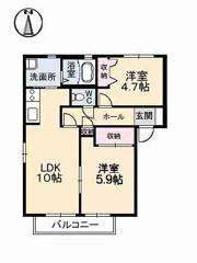 レジデンス古城 A棟の間取り画像