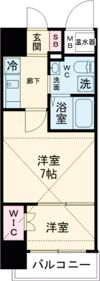 アドバンス三宮ラシュレの間取り画像