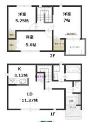 アイリス倉敷 Bの間取り画像