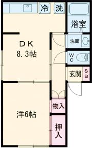 ハイムたきがわの間取り画像