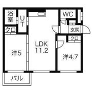 フォルトゥーナ学園前の間取り画像