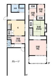 メゾンガレージ館林市城町の間取り画像