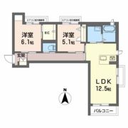 BEREO Comfort Kitashimadaの間取り画像