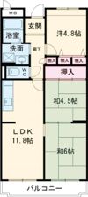 サングリーン長原の間取り画像