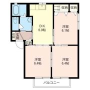 グランヴェール Bの間取り画像