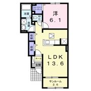 ジョイ アルミュール Aの間取り画像