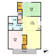 セジュール昭和の間取り画像