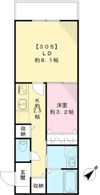 ゼロワン松葉の間取り画像