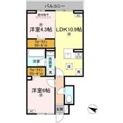 クレシア戸坂の間取り画像