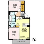 ウィルコート潮音町 B棟の間取り画像