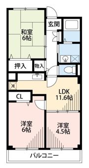 メゾンアンソレイエの間取り画像