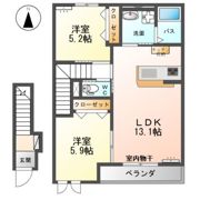 ラポールの間取り画像