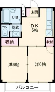 ハイツ岡の間取り画像
