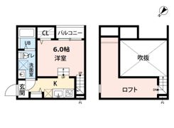 CocoCalm 半道橋の間取り画像