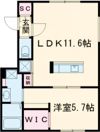 ネコフィーノ美園の間取り画像