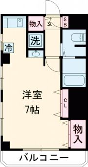 シャトレ宮町の間取り画像